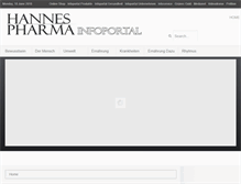 Tablet Screenshot of hannespharma.info